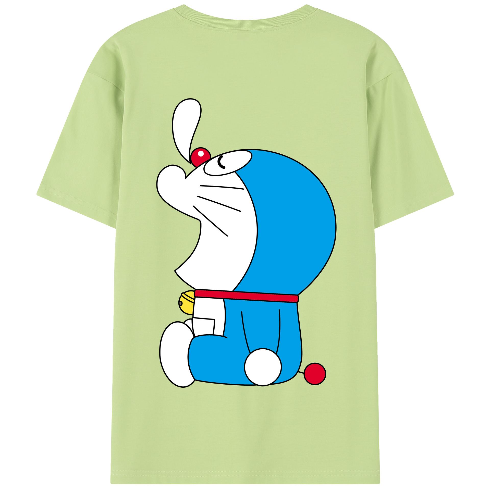 （画像用） ドラえもん Doraemon 綿100％半袖Tシャツ（背面プリント）